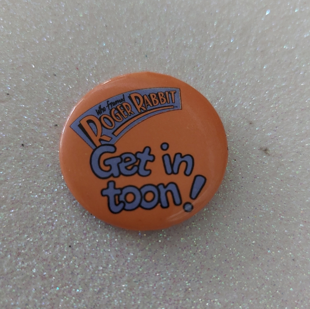 Vintage Disney Movie Who Framed Roger Rabbit Official Release Movie Pin/Button